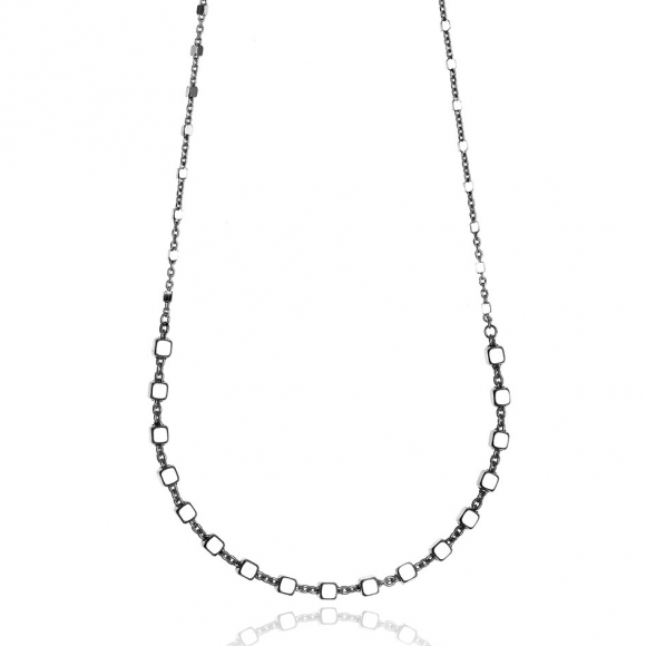 Necklace silver 925 rhodium plated - Funky Metal